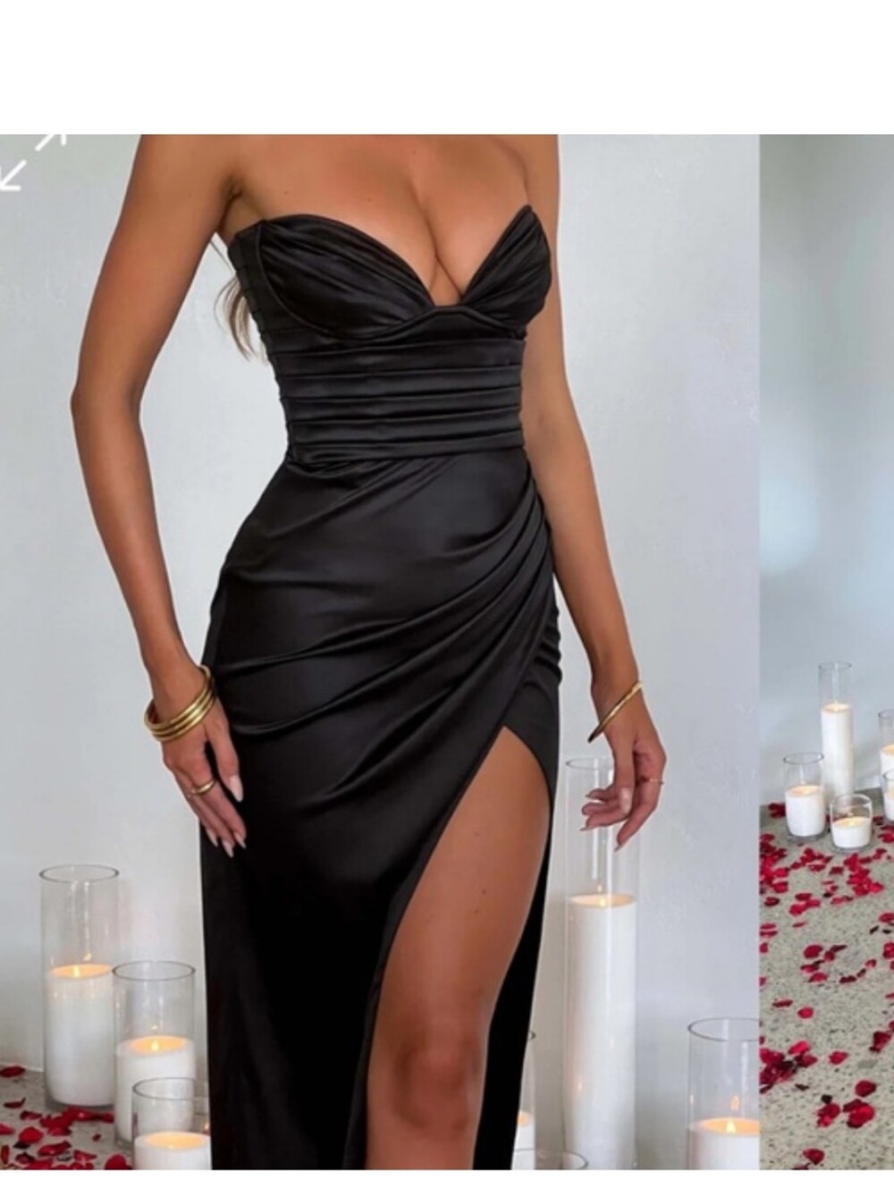BABYBOO Alianna Maxi Dress in Black XS